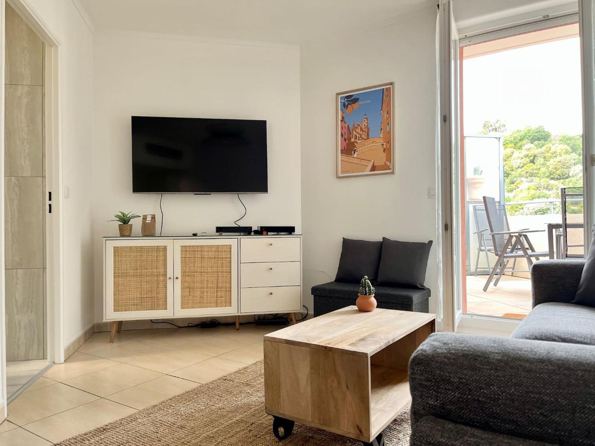 'La Villa Melanie' Neuf, Equipe, Terrasse, Centre Menton Buitenkant foto